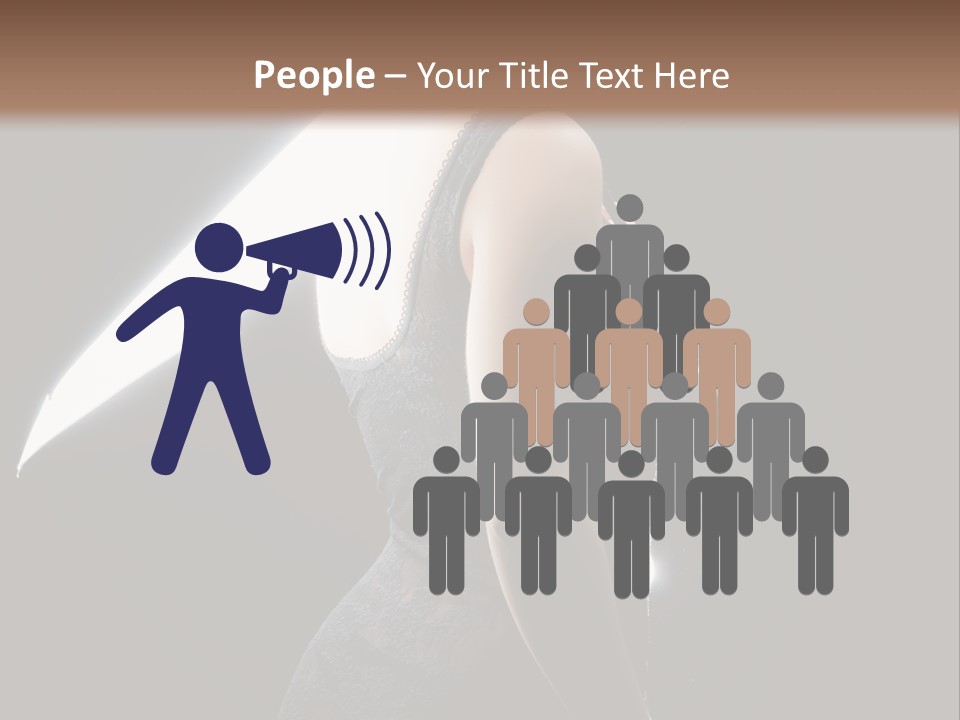Photography Agency Woman PowerPoint Template