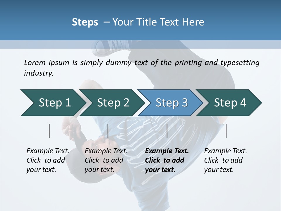 Break Dance Breakdancer Teenager PowerPoint Template