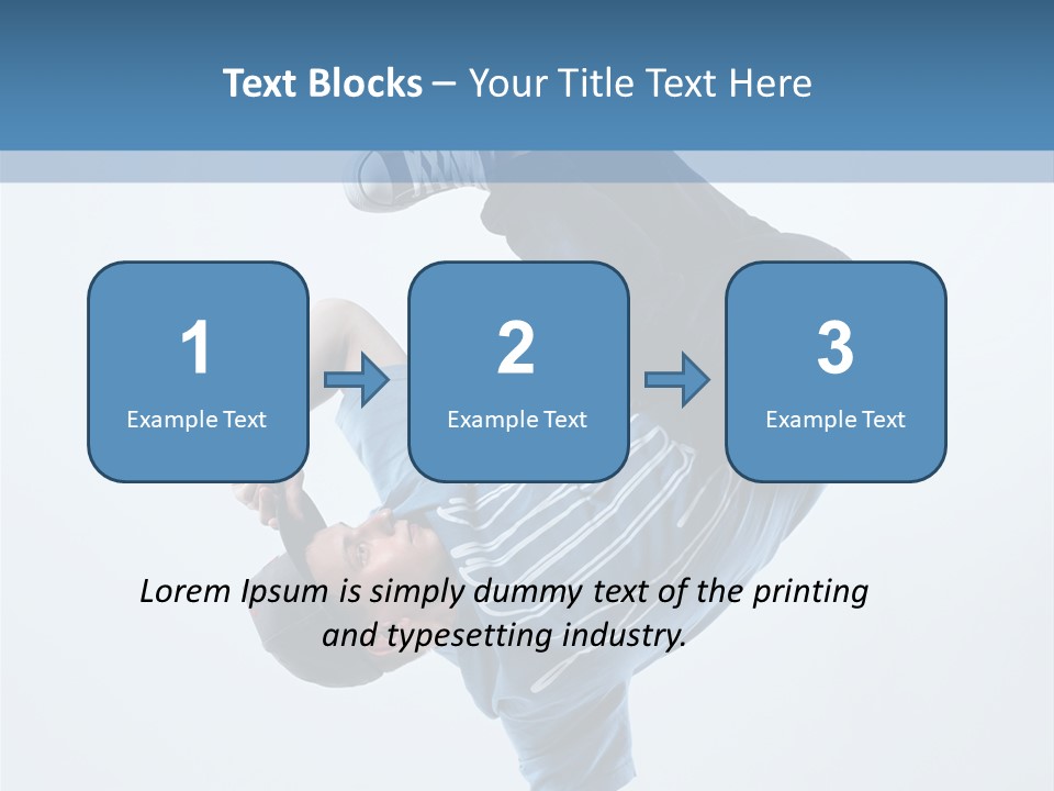 Break Dance Breakdancer Teenager PowerPoint Template