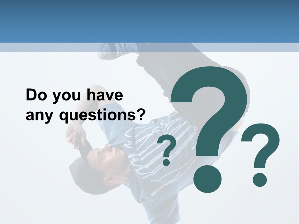 Break Dance Breakdancer Teenager PowerPoint Template