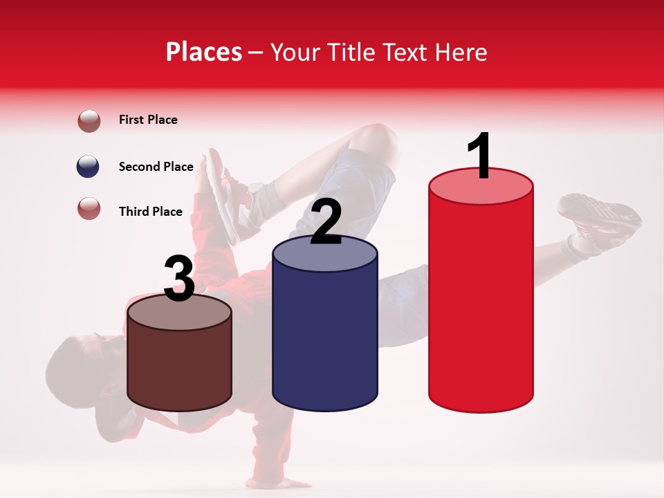 Balance Performance Handstand PowerPoint Template
