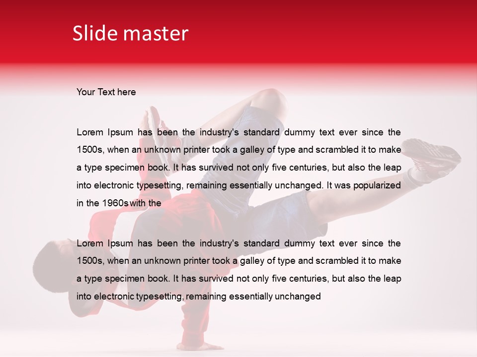 Balance Performance Handstand PowerPoint Template