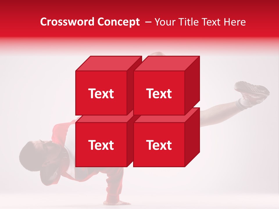 Balance Performance Handstand PowerPoint Template
