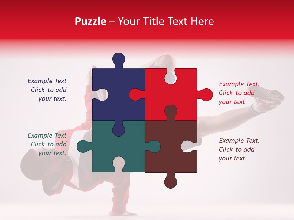 Balance Performance Handstand PowerPoint Template