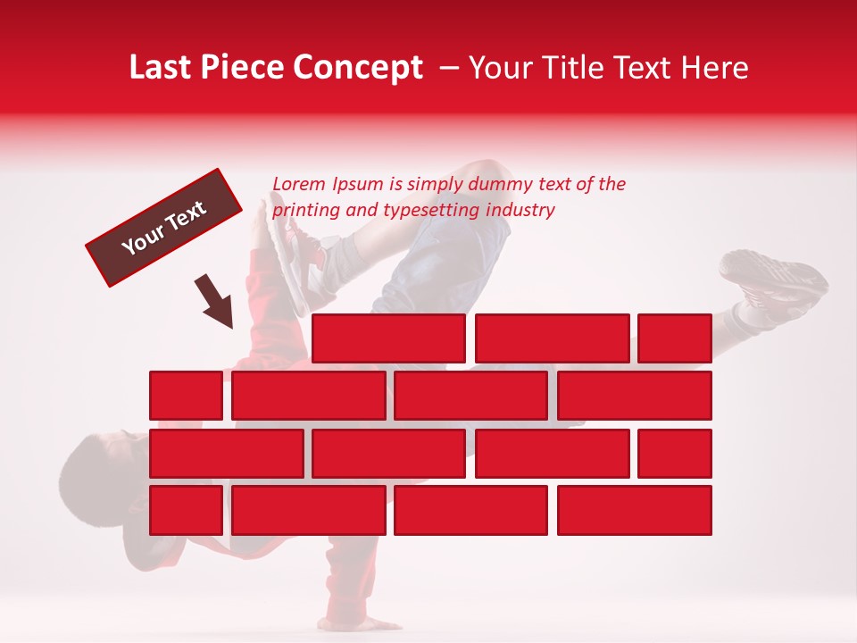 Balance Performance Handstand PowerPoint Template