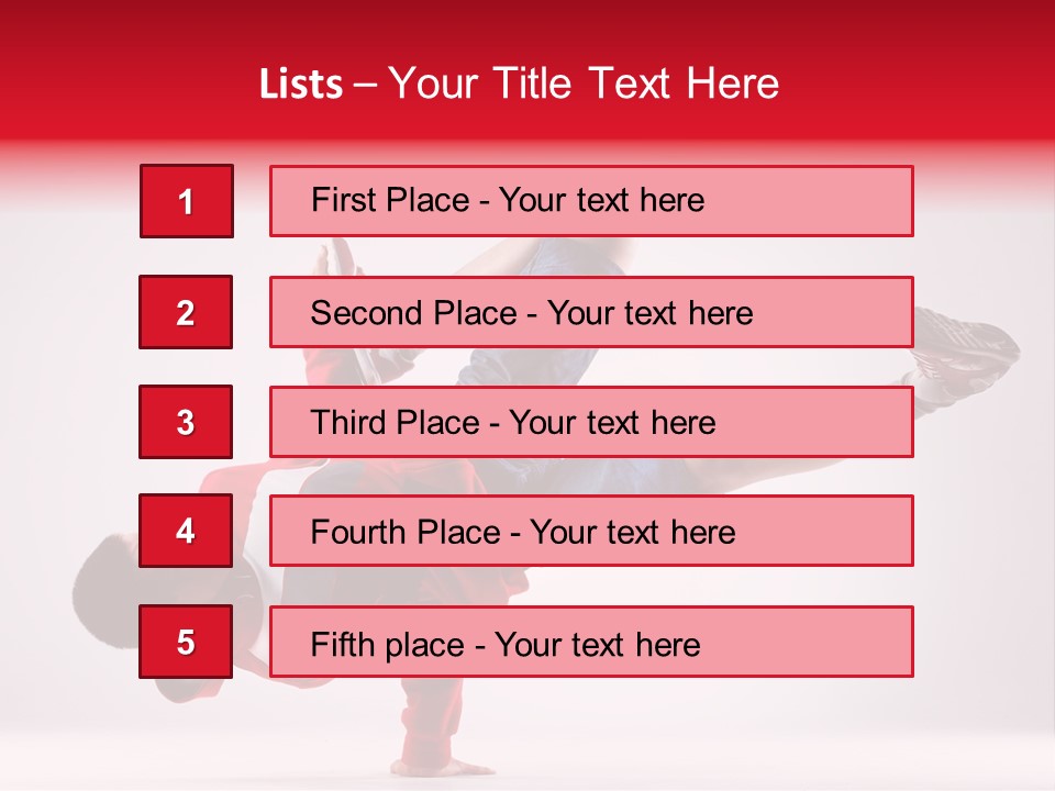 Balance Performance Handstand PowerPoint Template