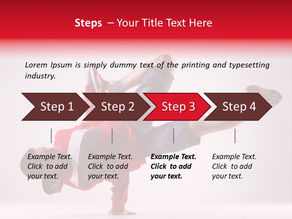Balance Performance Handstand PowerPoint Template