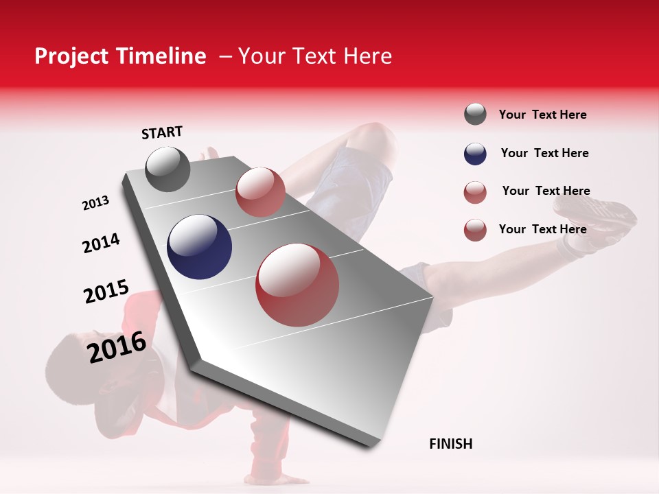 Balance Performance Handstand PowerPoint Template