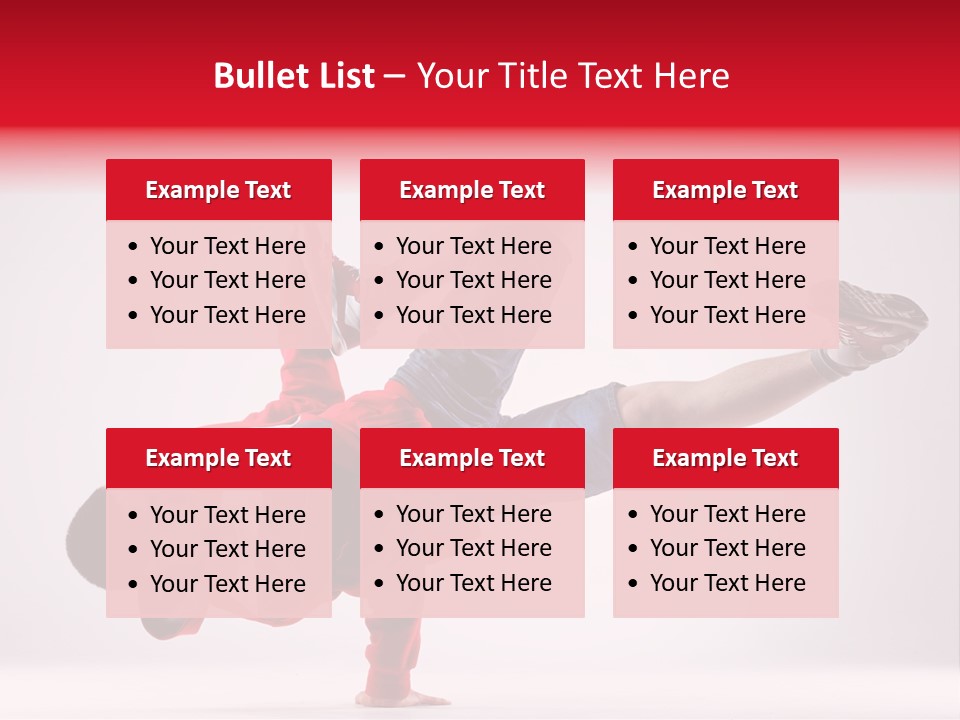 Balance Performance Handstand PowerPoint Template