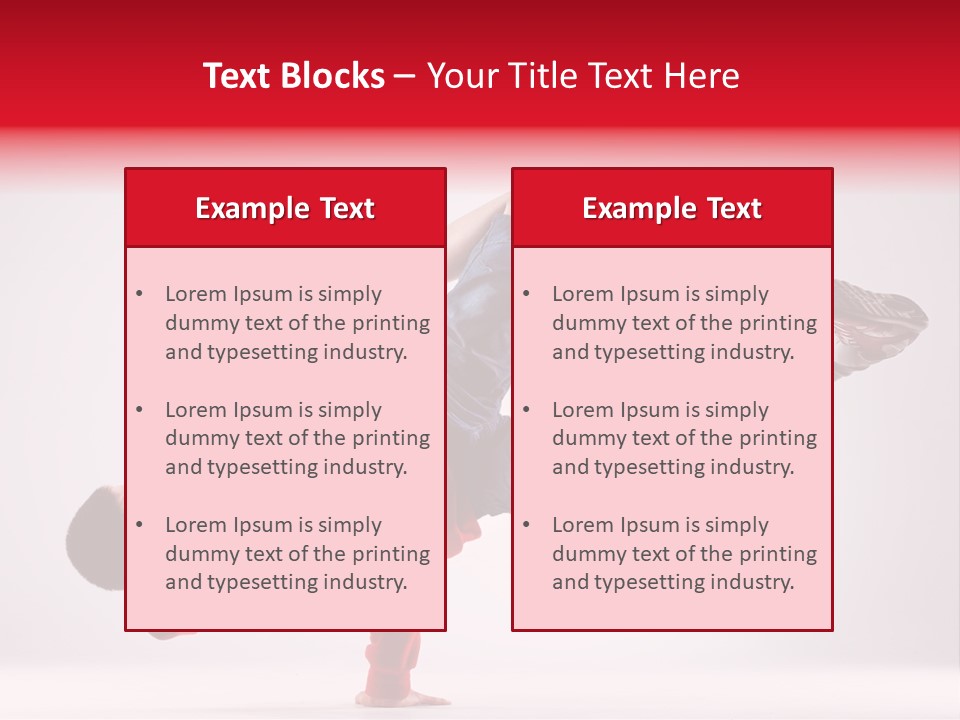 Balance Performance Handstand PowerPoint Template