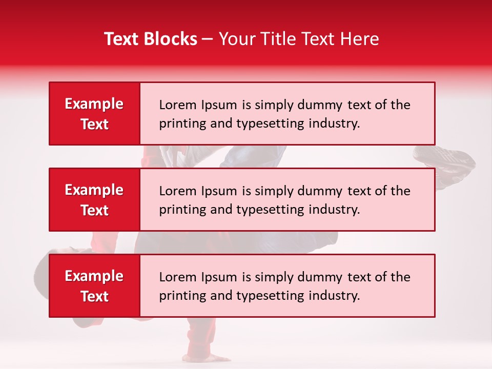 Balance Performance Handstand PowerPoint Template