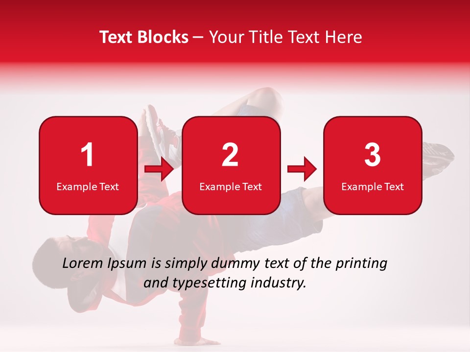 Balance Performance Handstand PowerPoint Template