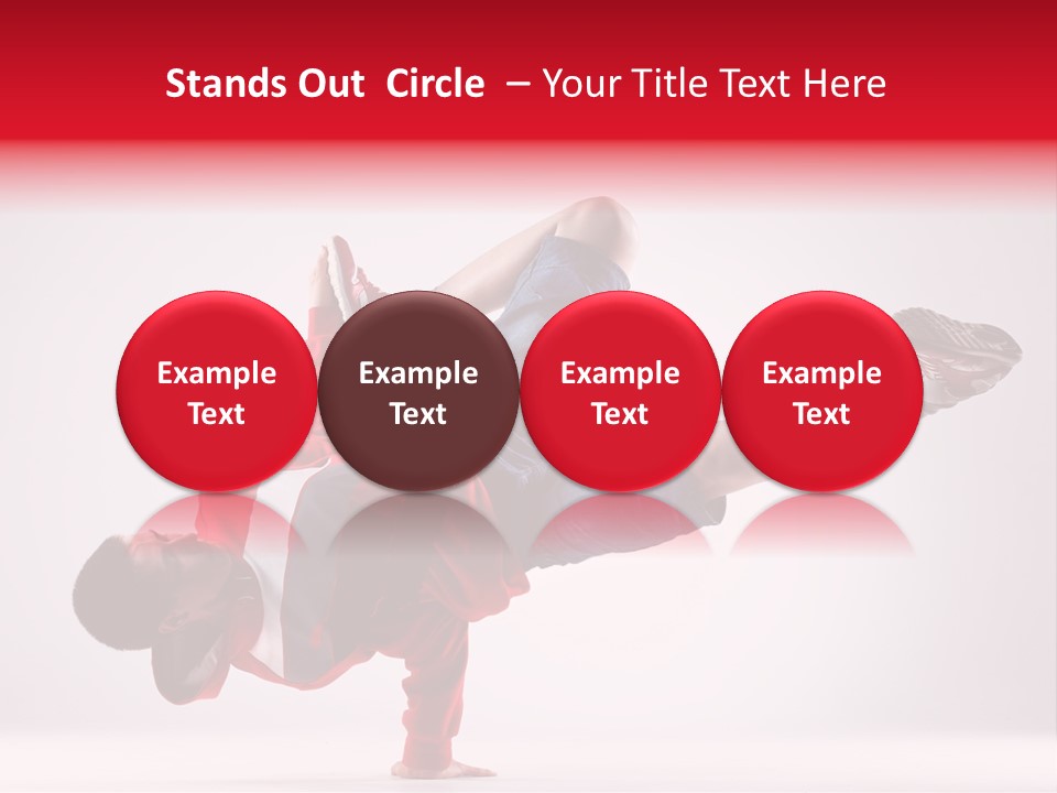 Balance Performance Handstand PowerPoint Template
