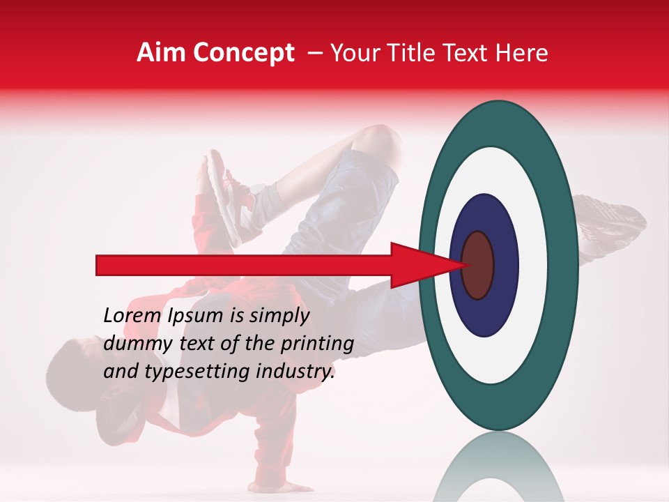 Balance Performance Handstand PowerPoint Template