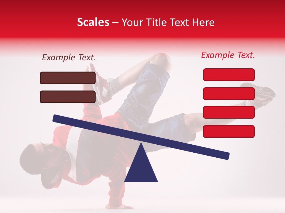 Balance Performance Handstand PowerPoint Template