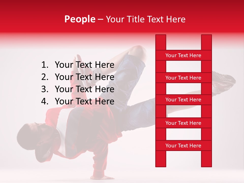 Balance Performance Handstand PowerPoint Template