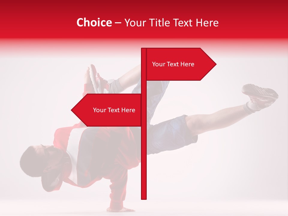 Balance Performance Handstand PowerPoint Template