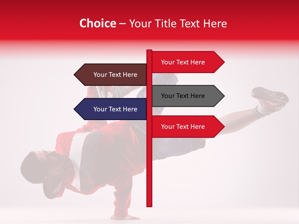 Balance Performance Handstand PowerPoint Template