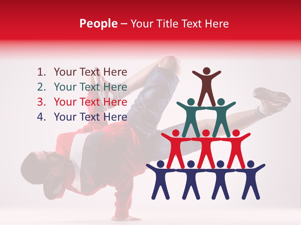 Balance Performance Handstand PowerPoint Template