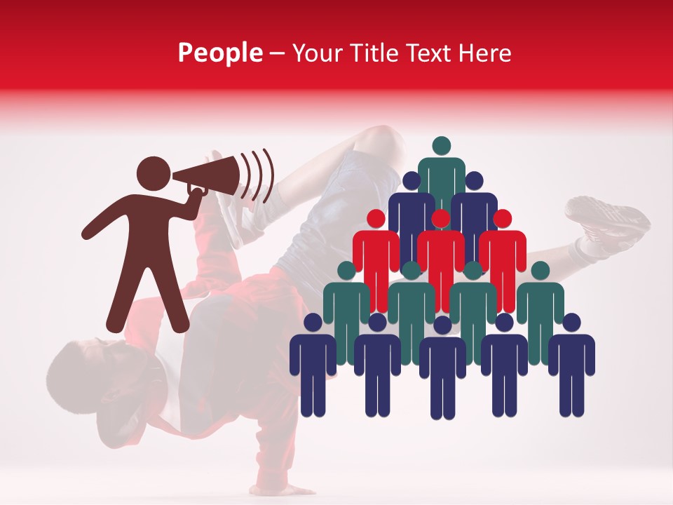 Balance Performance Handstand PowerPoint Template