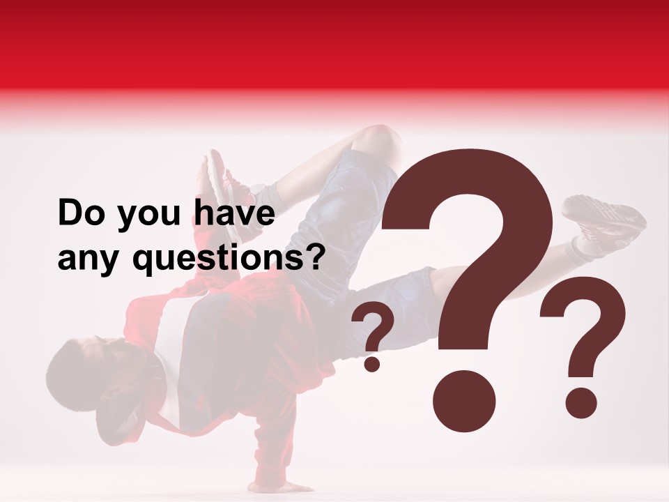 Balance Performance Handstand PowerPoint Template