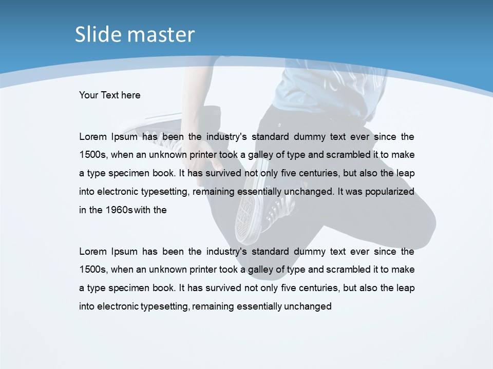 Moving Male Breakdancing PowerPoint Template