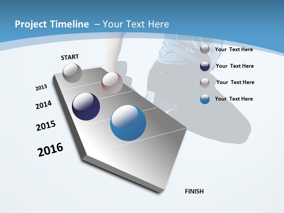 Moving Male Breakdancing PowerPoint Template