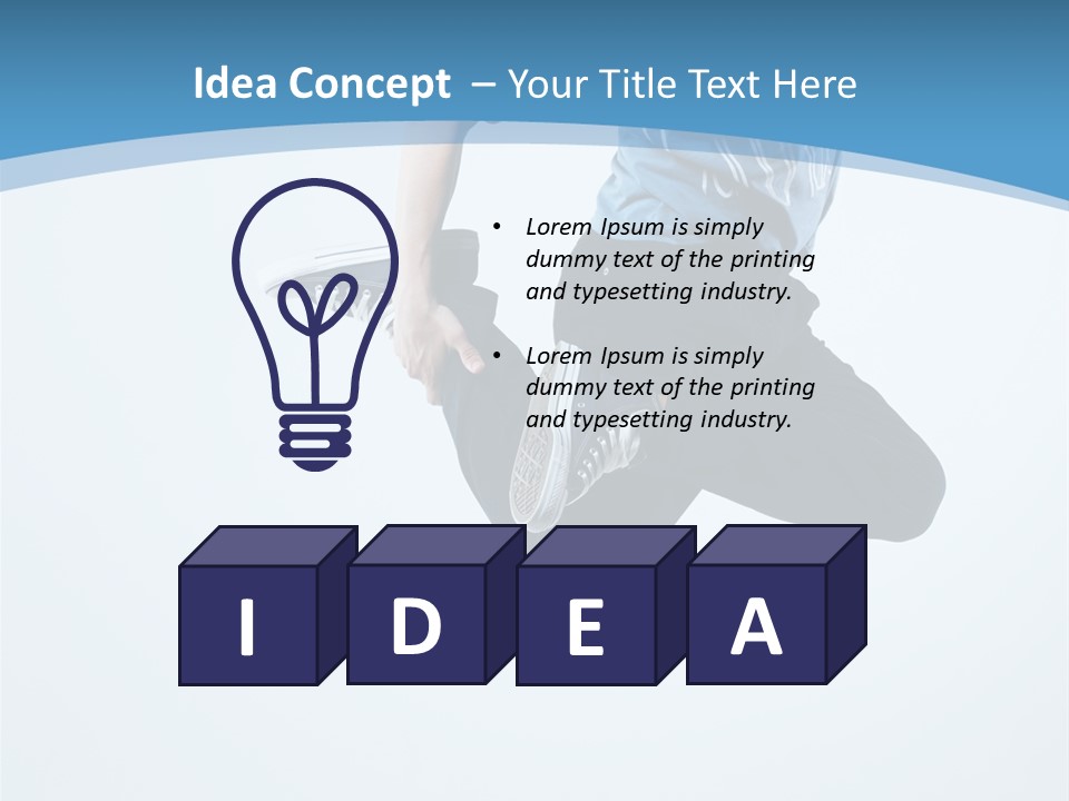 Moving Male Breakdancing PowerPoint Template