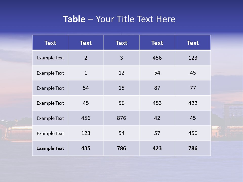 Chair Company Figure PowerPoint Template