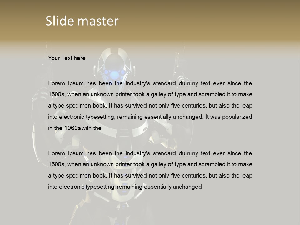 Army Military Drone PowerPoint Template