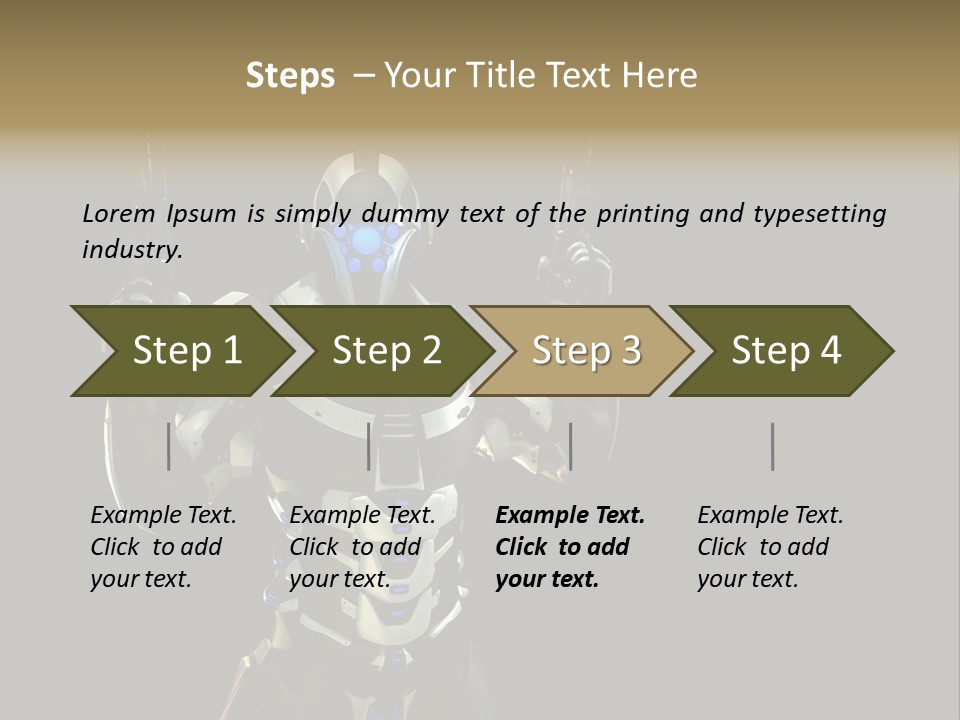 Army Military Drone PowerPoint Template