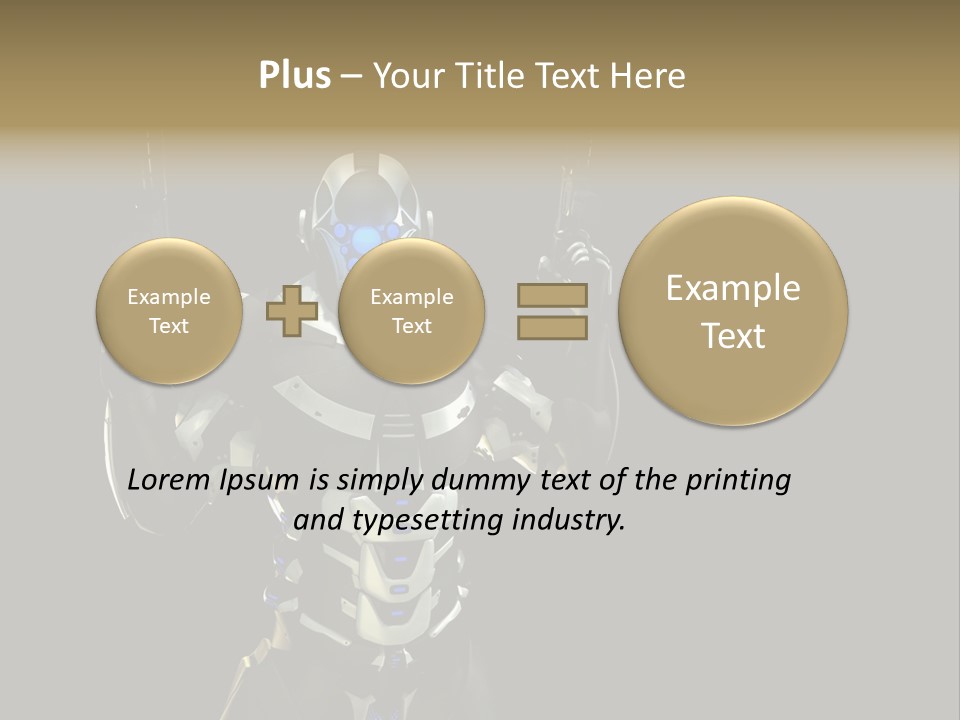 Army Military Drone PowerPoint Template