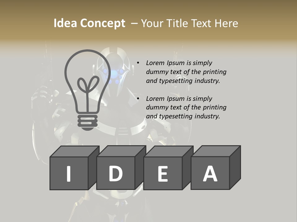 Army Military Drone PowerPoint Template