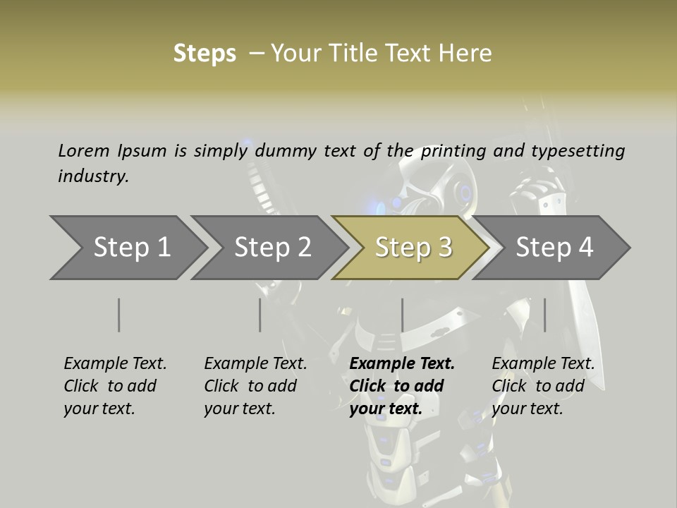Super Army Drone PowerPoint Template