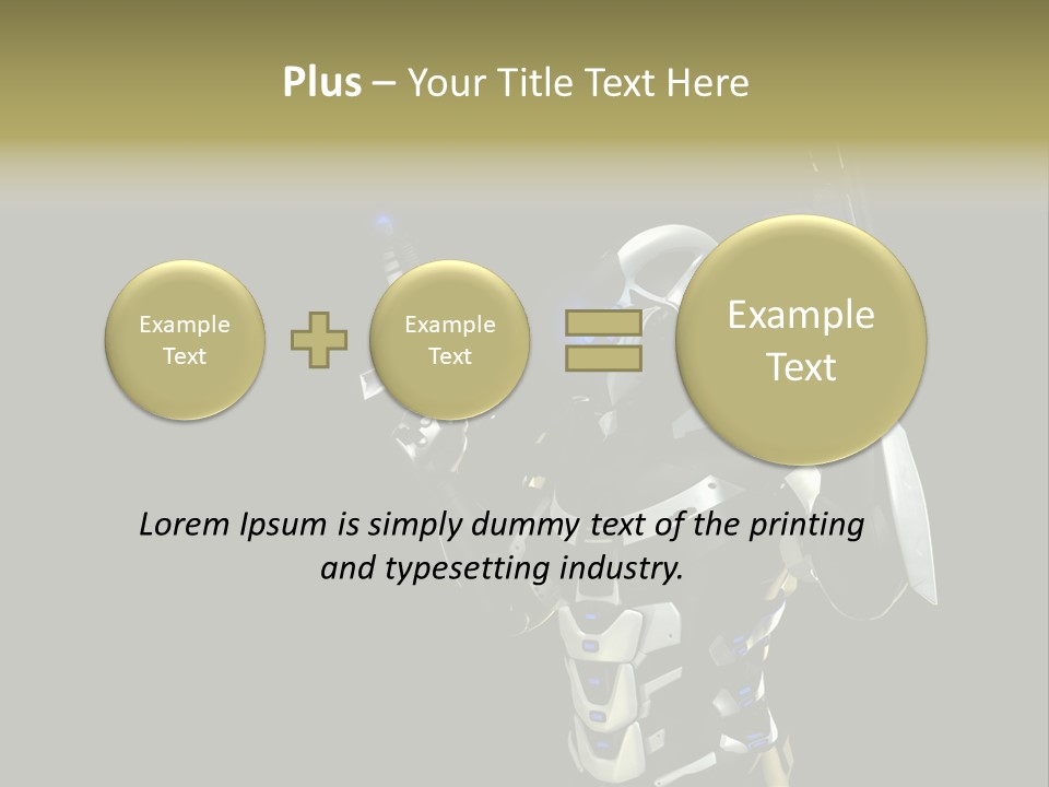 Super Army Drone PowerPoint Template