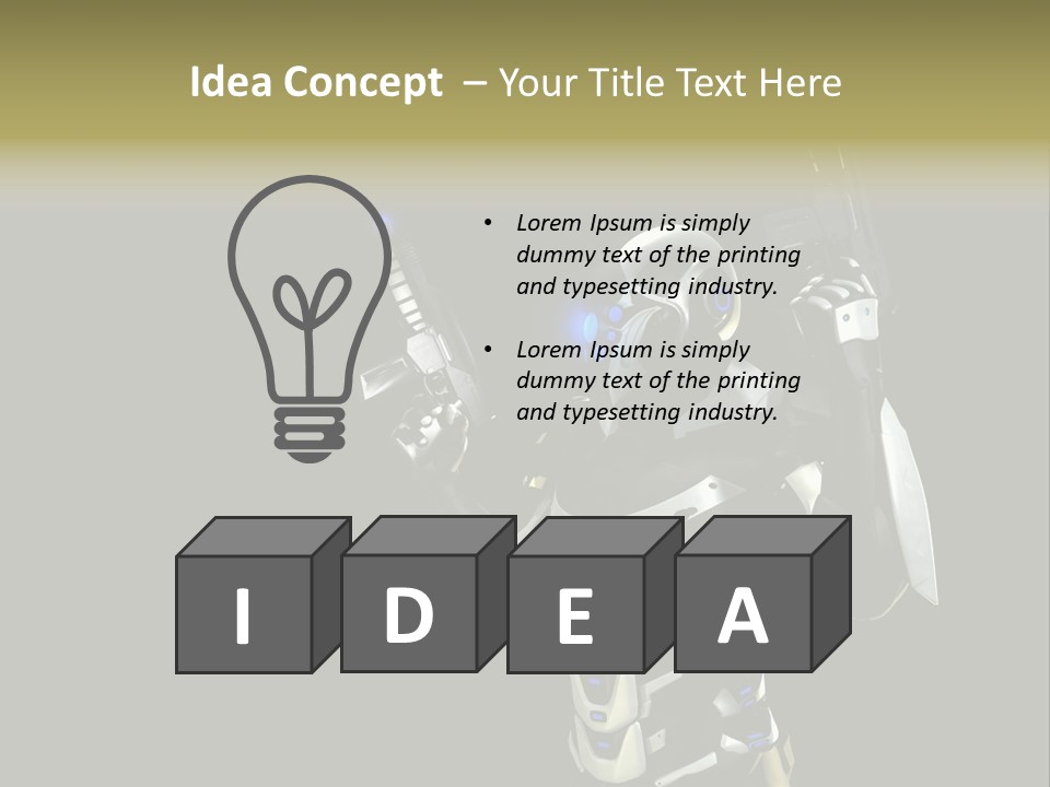 Super Army Drone PowerPoint Template