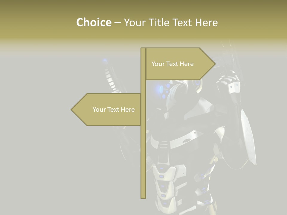 Super Army Drone PowerPoint Template