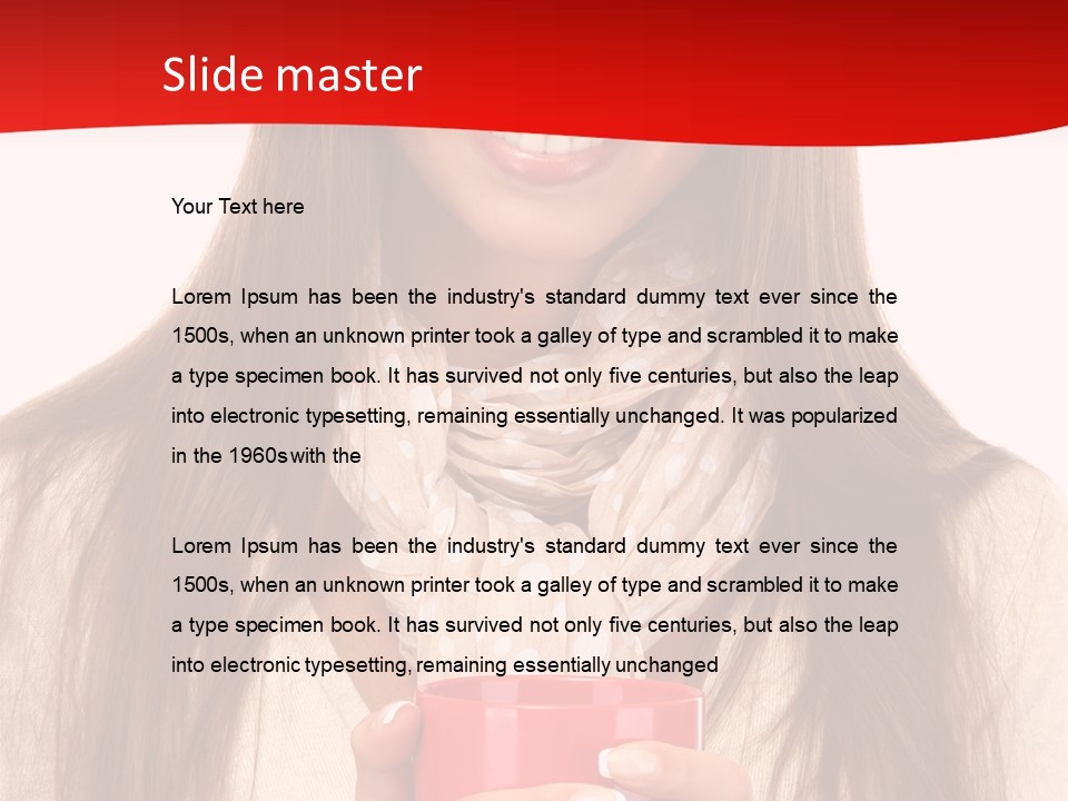 Winter Coffee Tea PowerPoint Template