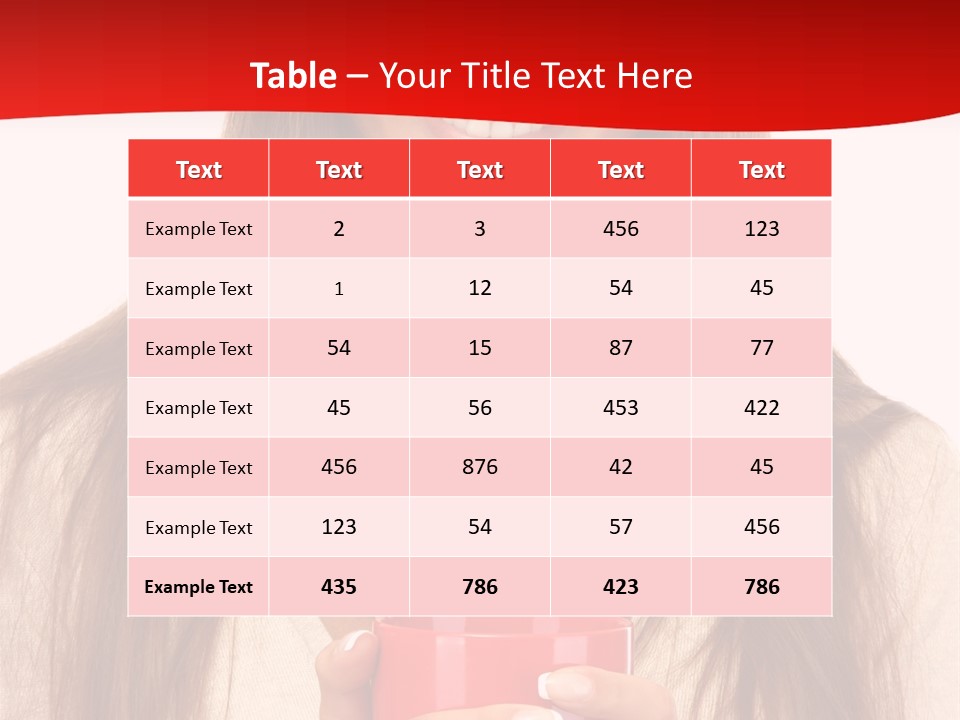 Winter Coffee Tea PowerPoint Template