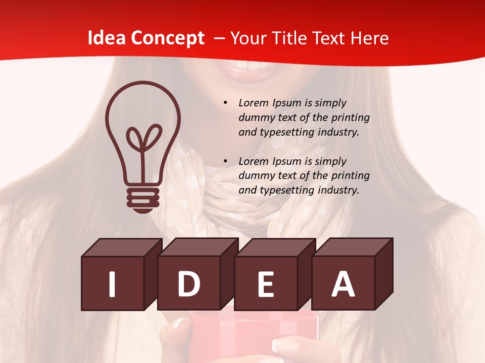 Winter Coffee Tea PowerPoint Template