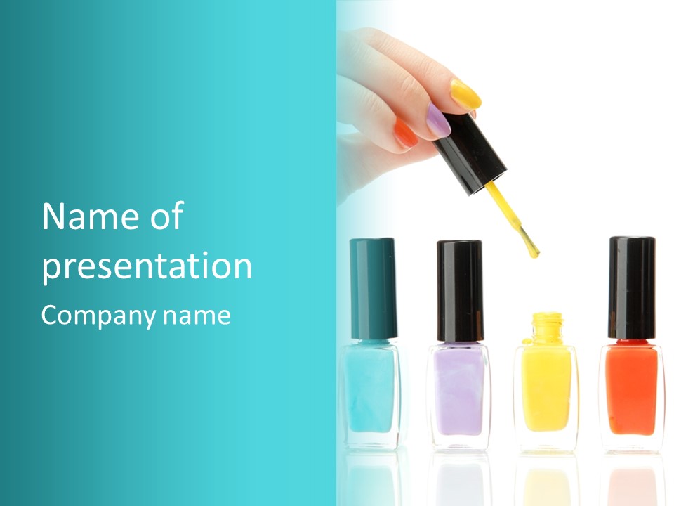 Fashion Bottle Shiny PowerPoint Template