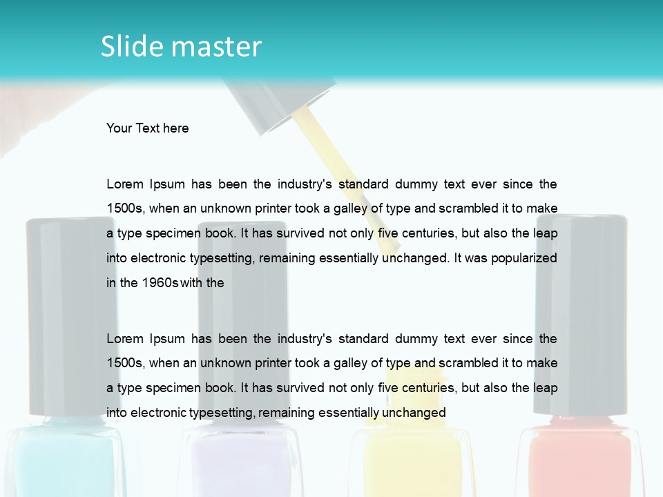 Fashion Bottle Shiny PowerPoint Template