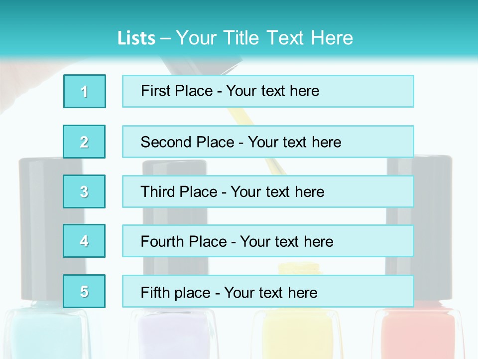 Fashion Bottle Shiny PowerPoint Template
