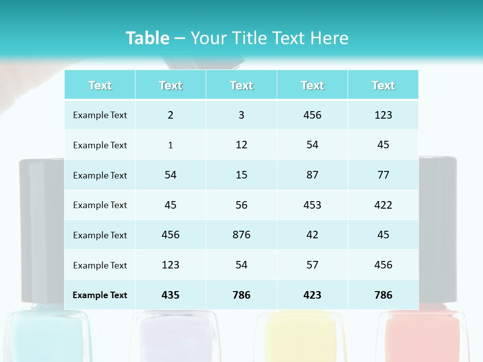 Fashion Bottle Shiny PowerPoint Template