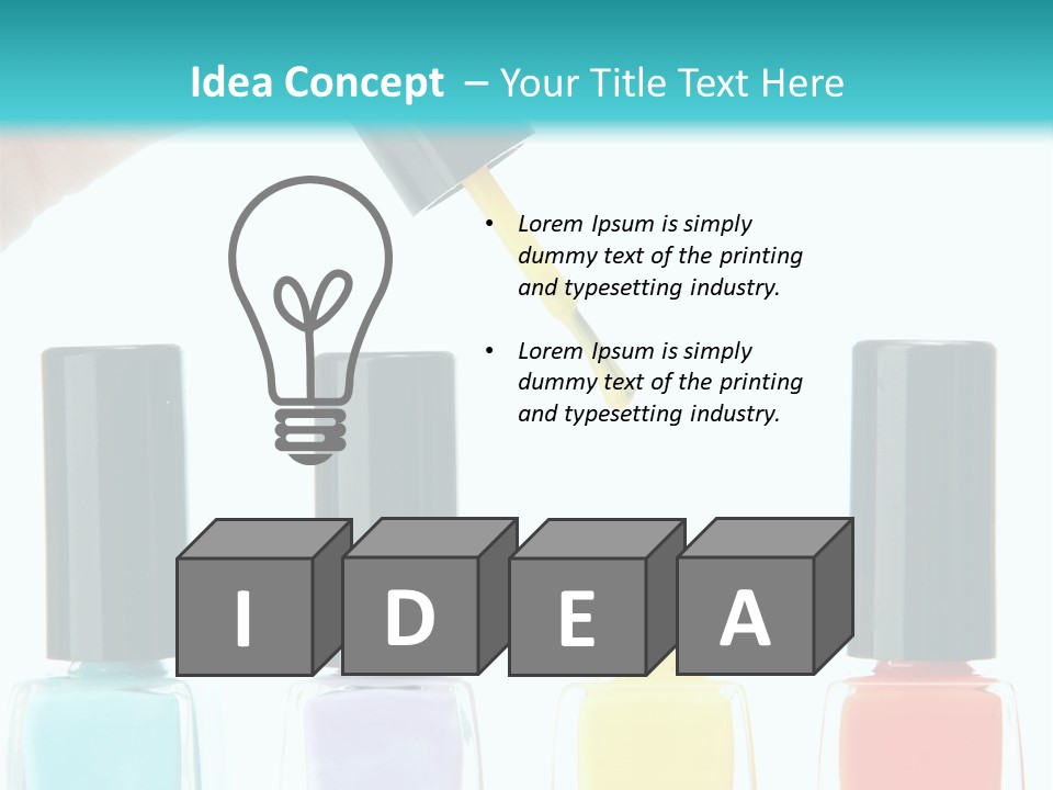 Fashion Bottle Shiny PowerPoint Template