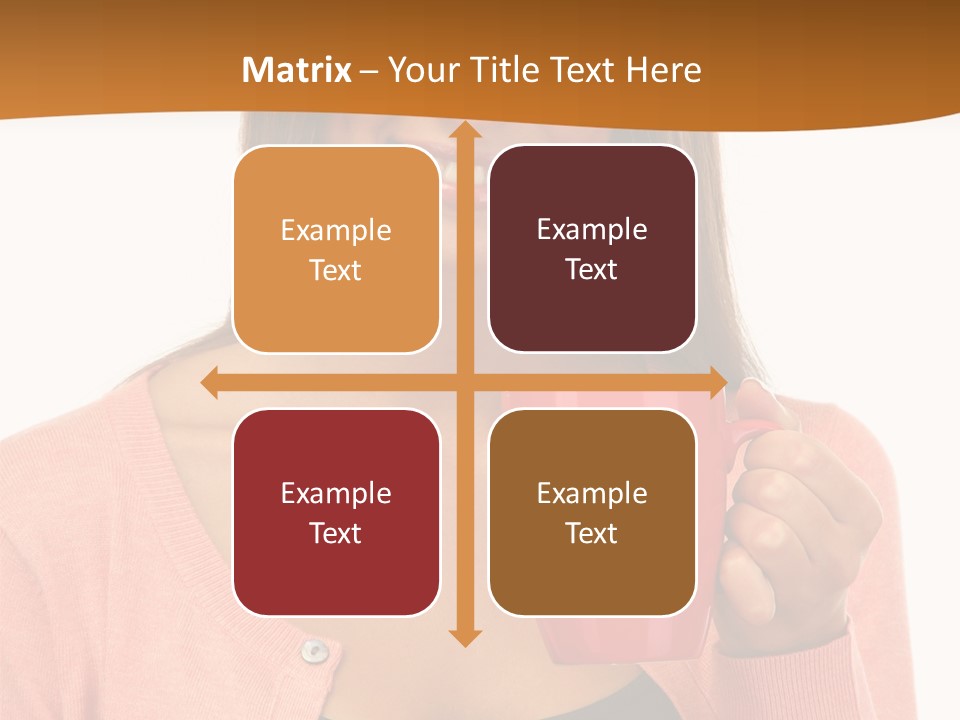 Mug Youth Girl PowerPoint Template