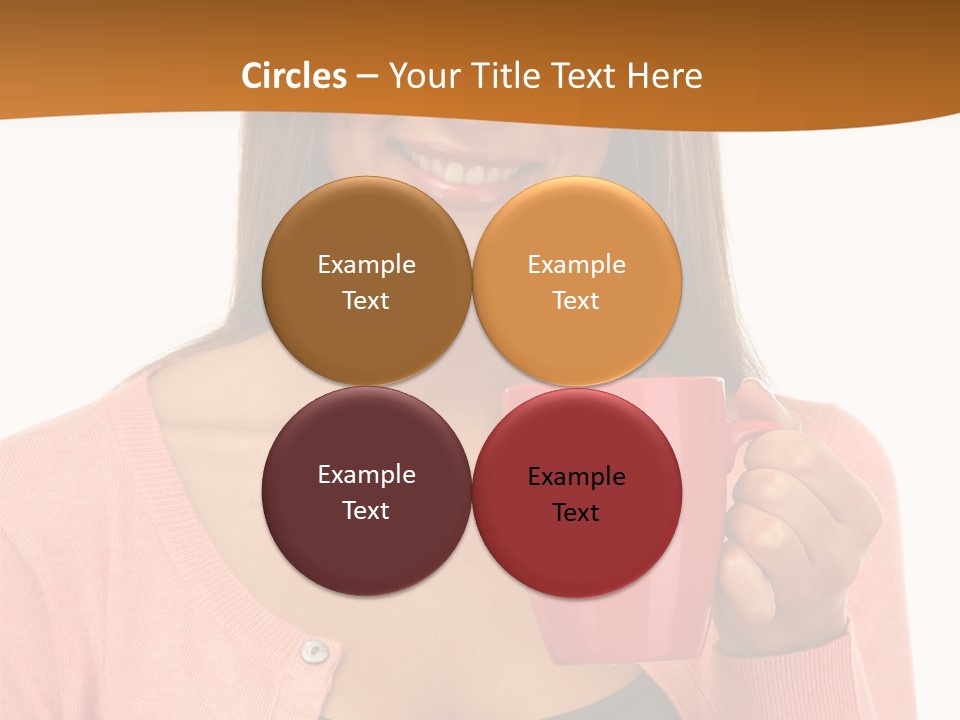 Mug Youth Girl PowerPoint Template