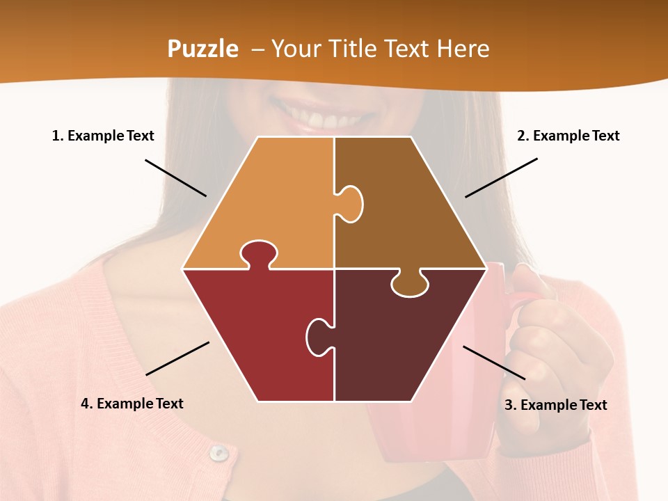 Mug Youth Girl PowerPoint Template