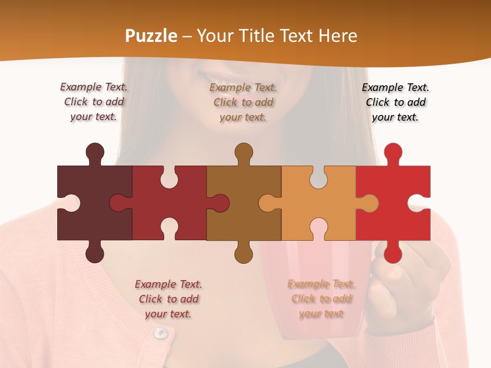 Mug Youth Girl PowerPoint Template