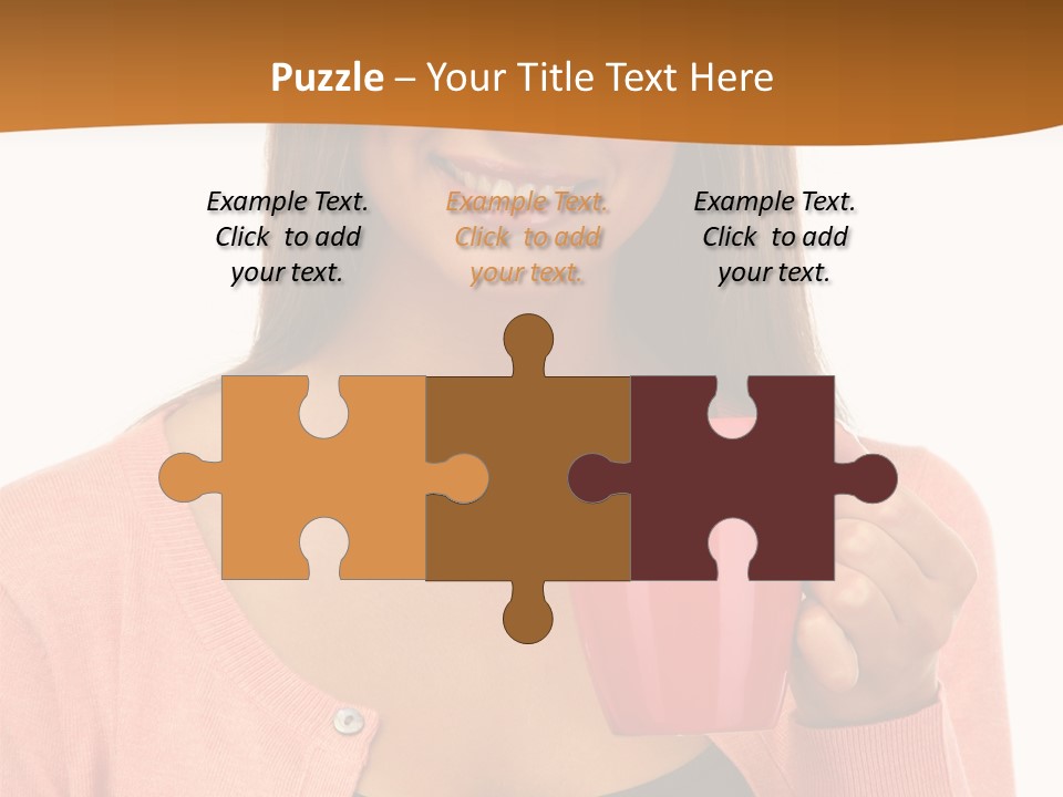 Mug Youth Girl PowerPoint Template